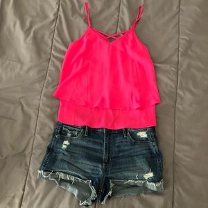 Hot pink top